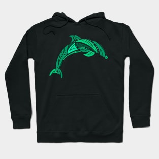 Abstract Dolphin Hoodie